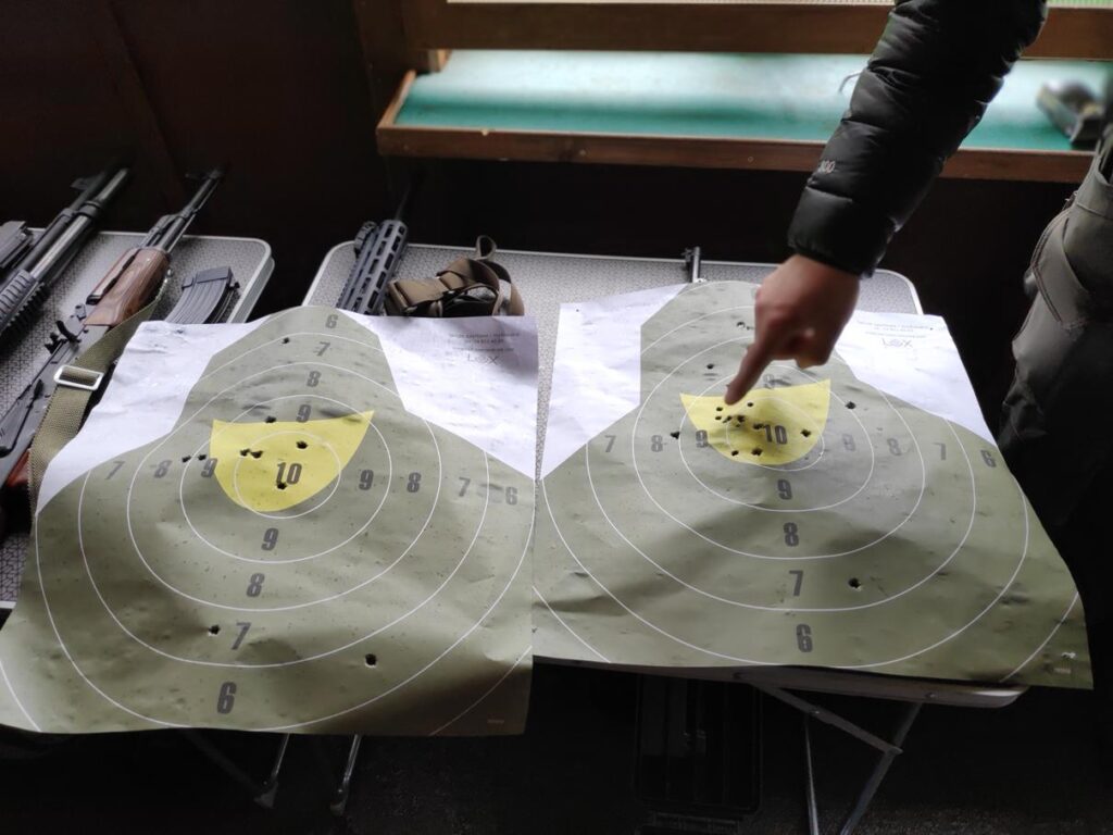 Sprawdzanie wyników strzelania - tarcze