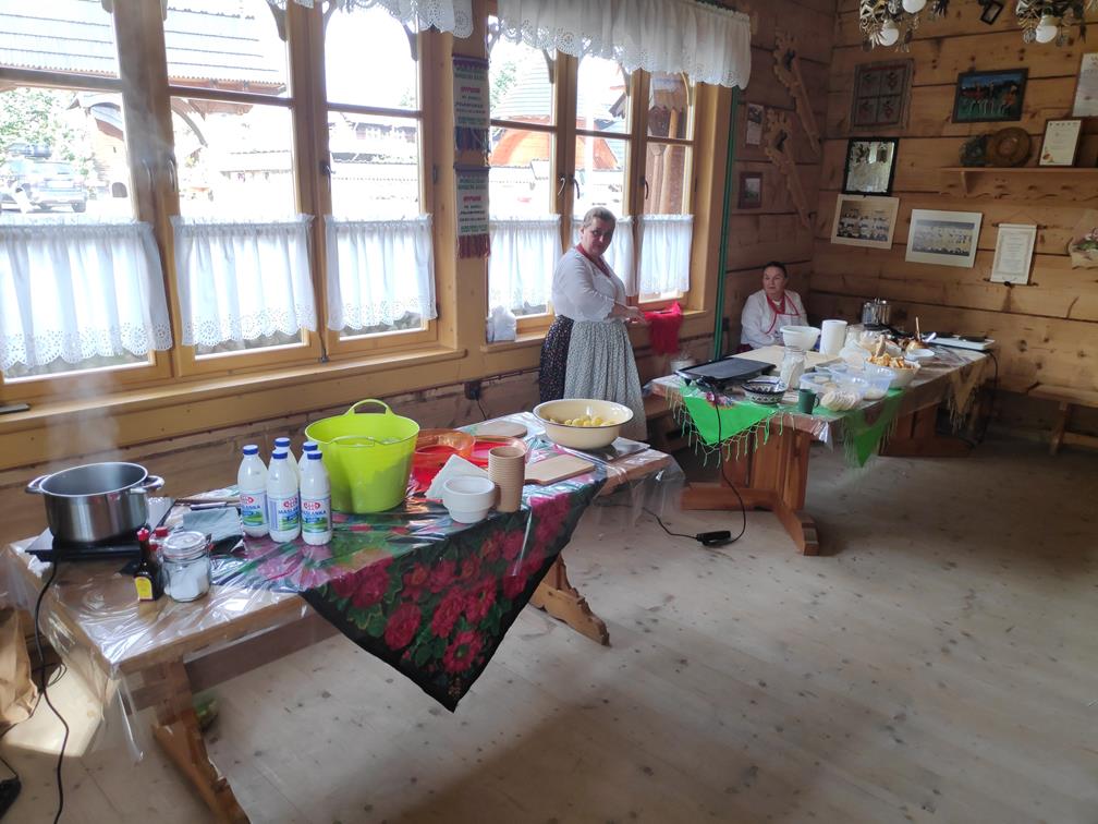 Stanowiska pracy w czasie warsztatów kulinarnych