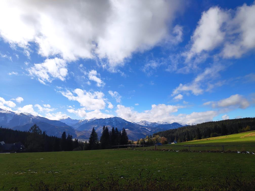 Jesień w Tatrach pierwszy śnieg